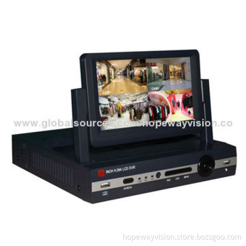 7" LCD 8CH NVR, Hisi 3520D, P2P, PoE home security system